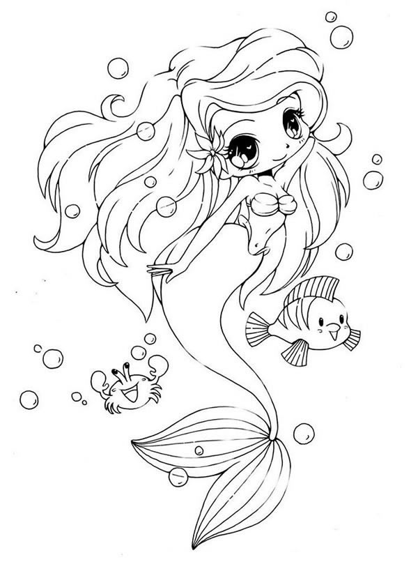 10款漂亮的美人魚簡筆畫大全