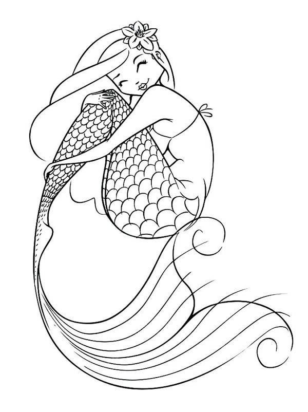 10款漂亮的美人魚簡筆畫大全