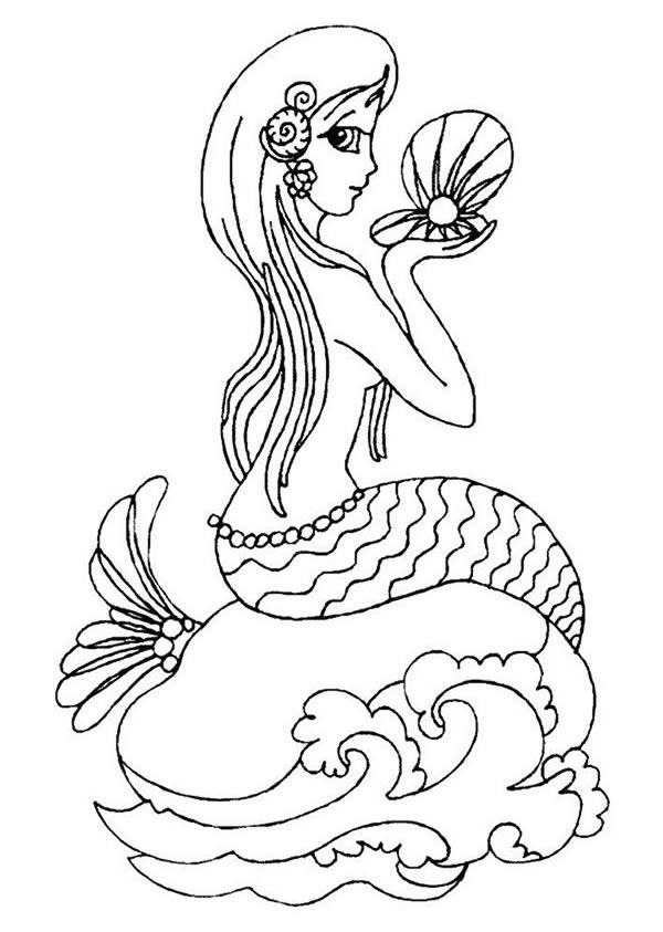 10款漂亮的美人魚簡筆畫大全