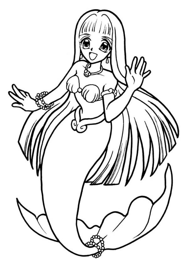 10款漂亮的美人魚簡筆畫大全