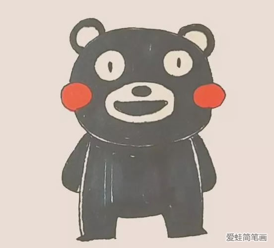 熊本熊怎么畫 熊本熊簡筆畫教程