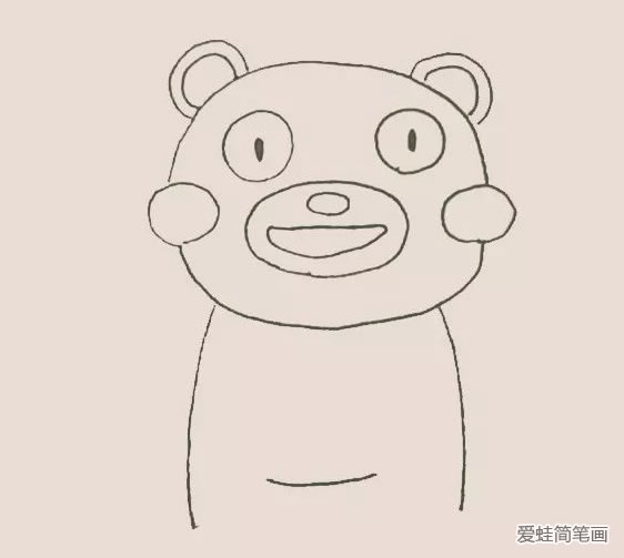熊本熊怎么畫 熊本熊簡筆畫教程