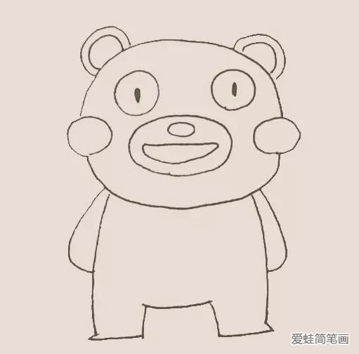 熊本熊怎么畫 熊本熊簡筆畫教程