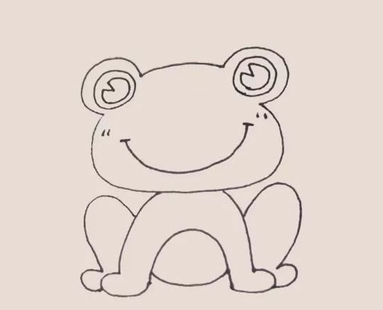 青蛙王子簡筆畫步驟教程