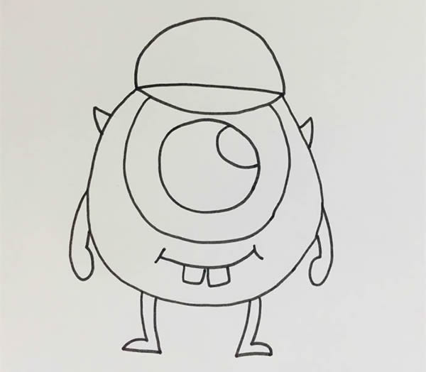 大眼仔簡筆畫步驟