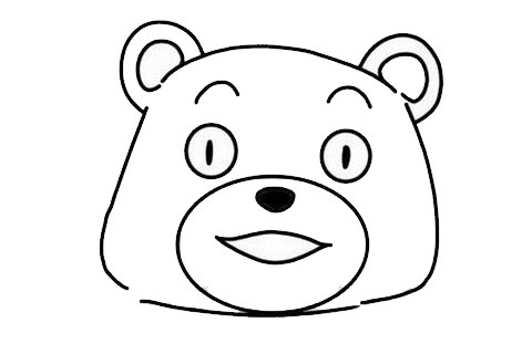 熊本熊簡筆畫步驟