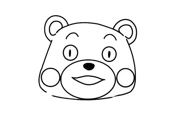 熊本熊簡筆畫步驟