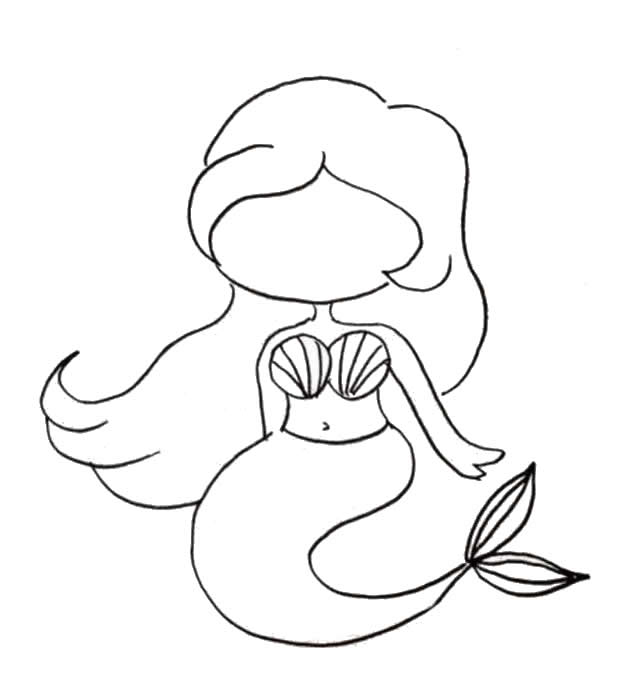 美人魚海底世界簡(jiǎn)筆畫步驟