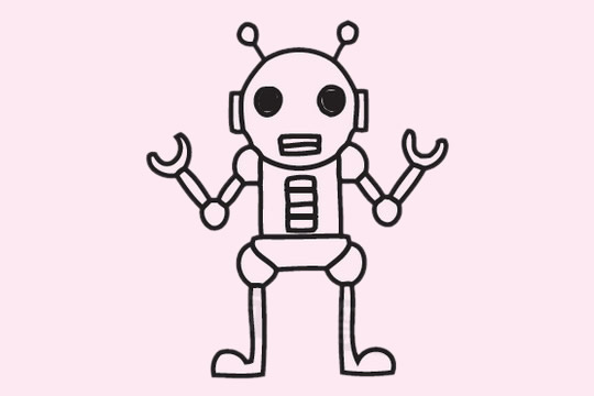簡(jiǎn)單的機(jī)器人畫法 簡(jiǎn)單的機(jī)器人畫法