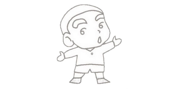 蠟筆小新兒童簡筆畫教程