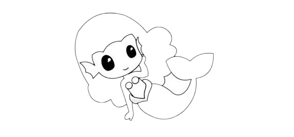 愛麗兒公主簡單畫法