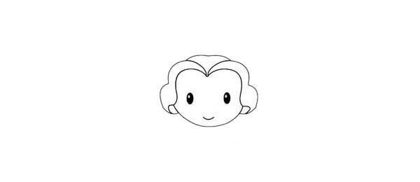 貝兒公主簡筆畫的畫法 貝兒公主簡筆畫的畫法