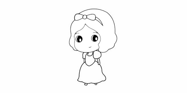 白雪公主簡筆畫的畫法 白雪公主簡筆畫的畫法