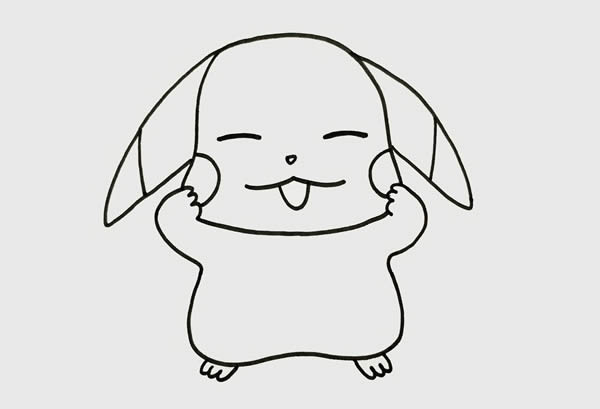 可愛的皮卡丘怎么畫