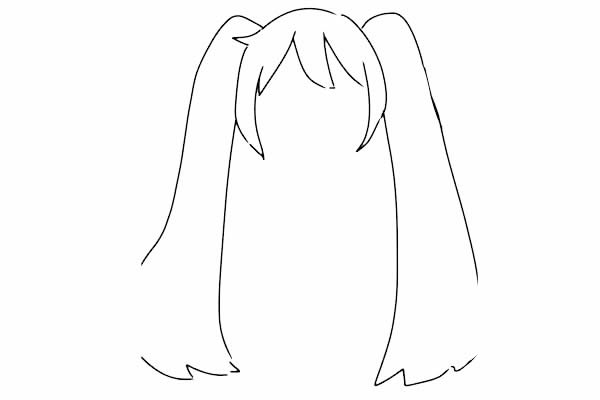 初音未來卡通簡筆畫