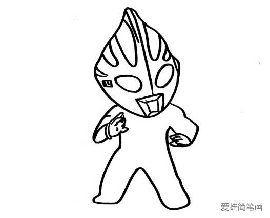 簡(jiǎn)單帥氣的奧特曼簡(jiǎn)筆畫(huà)