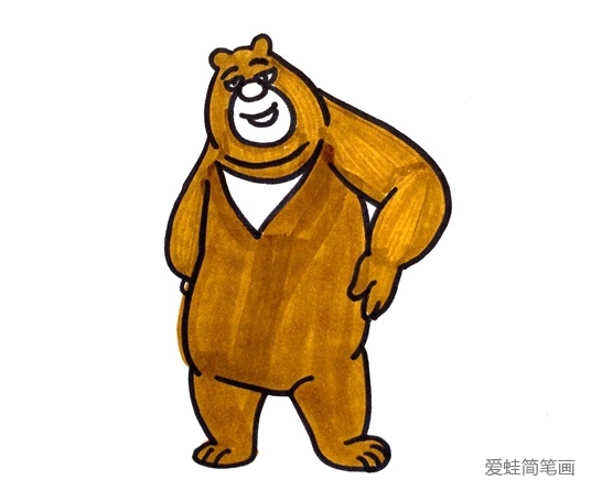 熊二怎么畫最簡單