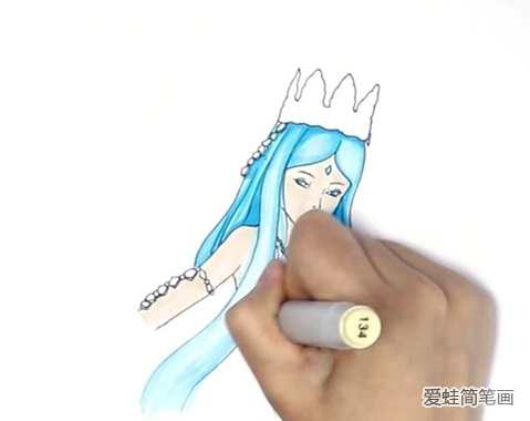 冰公主怎么畫 冰公主簡筆畫步驟