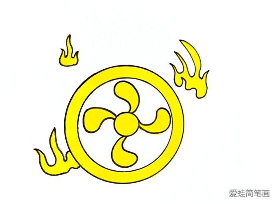 哪吒的風(fēng)火輪簡筆畫