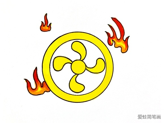 哪吒的風(fēng)火輪簡筆畫