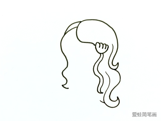 美人魚簡筆畫步驟