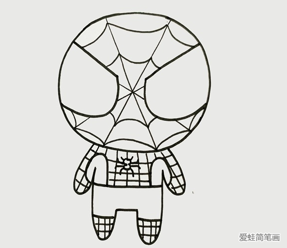 蜘蛛俠兒童簡筆畫
