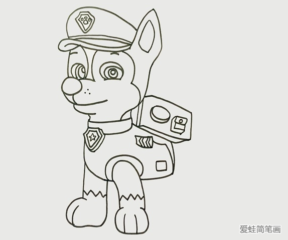 汪汪隊阿奇簡筆畫