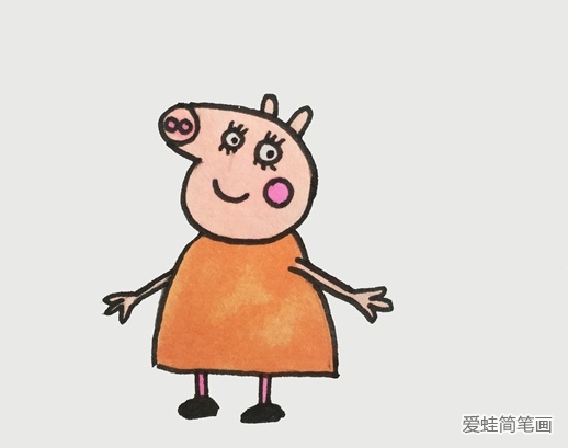 小豬佩奇豬媽媽簡筆畫 小豬佩奇豬媽媽簡筆畫