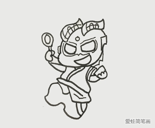 賽羅簡筆畫步驟