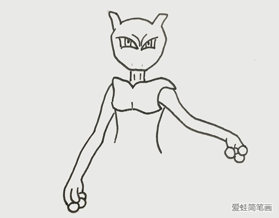 寶可夢超夢簡筆畫步驟