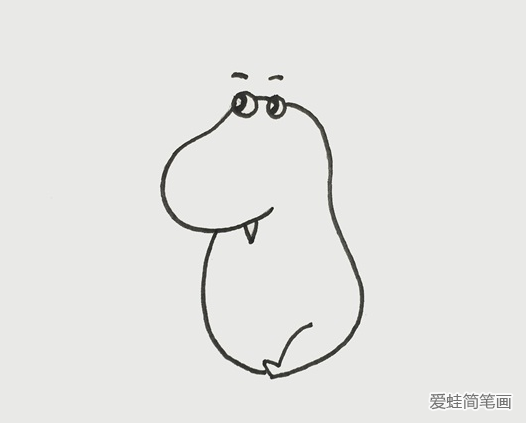 可愛的小怪獸簡筆畫