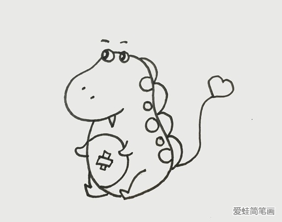 可愛的小怪獸簡筆畫