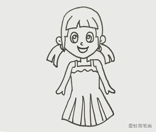 漂亮的夏林果簡筆畫