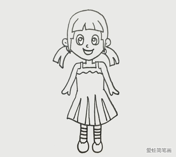 漂亮的夏林果簡筆畫