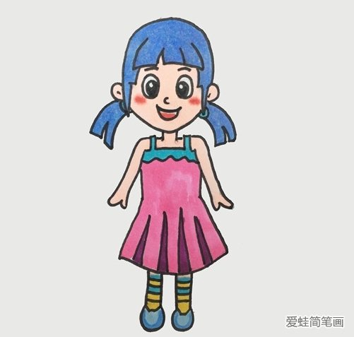 漂亮的夏林果簡筆畫