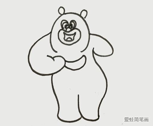 熊二怎么畫 熊二簡筆畫步驟