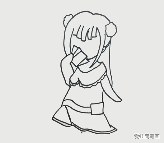 葉羅麗齊娜簡筆畫步驟