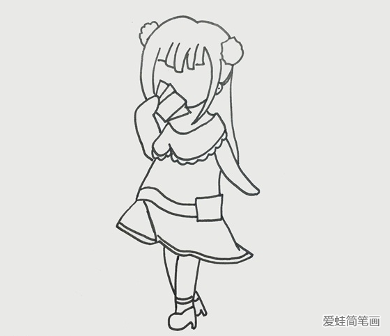葉羅麗齊娜簡筆畫步驟