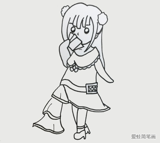 葉羅麗齊娜簡筆畫步驟