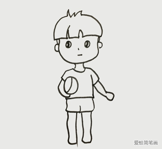 牽手的波妞和宗介簡筆畫