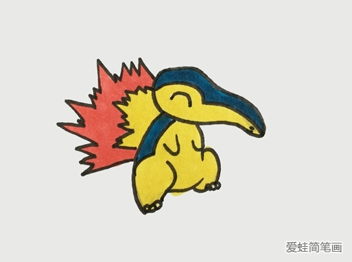 火球鼠怎么畫 火球鼠簡筆畫步驟
