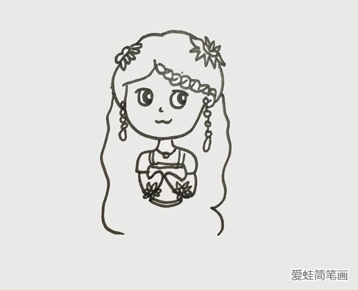葉羅麗靈公主簡筆畫步驟