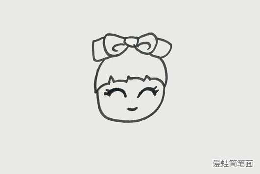 美少女簡筆畫步驟