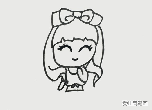 美少女簡筆畫步驟
