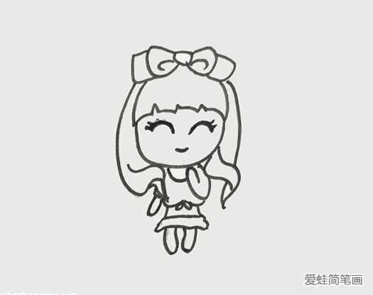 美少女簡筆畫步驟