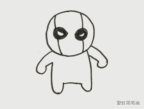 死侍全身簡筆畫怎么畫