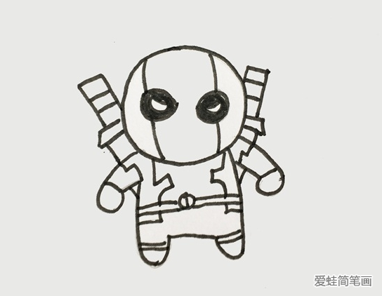 死侍全身簡筆畫怎么畫