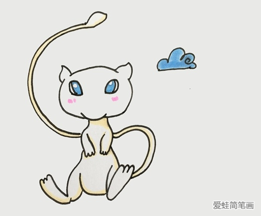 寶可夢的夢幻簡筆畫