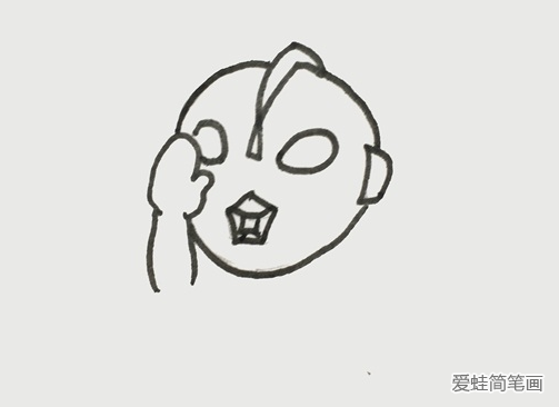 簡單的奧特曼簡筆畫