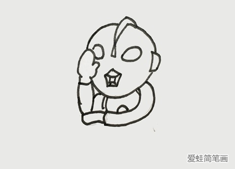 簡單的奧特曼簡筆畫